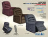 Soother Power Lift Full Lay-Out Chaise Recliner with Heat and Massage in Wine Fabric by Catnapper - 4825-V - Image 5 of 0