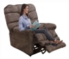 Oliver Power Lift Recliner with Dual Motor and Extended Ottoman in Dusk Fabric by Catnapper - 4861-D - Image 1 of 0