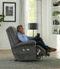 Longevity Zero Gravity Power Dual Motor Lay Flat Lift Recliner with Heat and Massage in Graphite Fabric by Catnapper - 4892-G - Image 4 of 0
