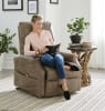 Brett Power Lift Lay Flat Recliner in Coffee Fabric by Catnapper - 4899 - Image 3 of 0