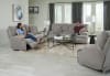 Renaldo Zero Gravity Power Lay Flat Reclining Sofa in Stone Fabric by Catnapper - 61281 - Image 4 of 0