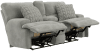 Renaldo Zero Gravity Power Lay Flat Reclining Console Loveseat in Stone Fabric by Catnapper - 61289 - Image 2 of 0