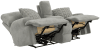 Renaldo Zero Gravity Power Lay Flat Reclining Console Loveseat in Stone Fabric by Catnapper - 61289 - Image 3 of 0