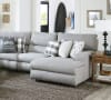 Rockport 3 Piece Chaise Power Reclining Sectional in Grey Chenille Fabric by Catnapper - 6150-03 - Image 1 of 0