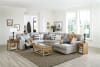 Rockport 3 Piece Chaise Power Reclining Sectional in Grey Chenille Fabric by Catnapper - 6150-03 - Image 3 of 0
