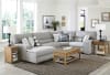 Rockport 4 Piece Chaise Power Reclining Sectional in Grey Chenille Fabric by Catnapper - 6150-LCH4 - Image 1 of 0