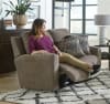 Calvin Power Reclining Loveseat in Otter Fabric by Catnapper - 61632-O - Image 2 of 0