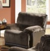 Escalade POWER Reclining Console Loveseat in Chocolate/Walnut Two Tone Fabric by Catnapper - 61719 - Image 3 of 0