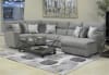 Sydney 3 Piece Chaise Power Reclining Sectional in Nature Grey Fabric by Catnapper - 6206-03 - Image 4 of 0