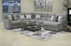 Sydney 3 Piece Chaise Power Reclining Sectional in Nature Grey Fabric by Catnapper - 6206-03P - Image 4 of 0