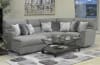 Sydney 3 Piece Chaise Power Reclining Sectional in Nature Grey Fabric by Catnapper - 6206-03P - Image 2 of 0