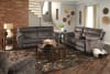 Sedona Power Headrest Lay Flat Reclining Console Loveseat in Smoke Fabric by Catnapper - 62229-S - Image 5 of 0