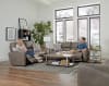 Dorian Power Reclining Sofa in Pebble Fabric by Catnapper - 63071-P - Image 2 of 0