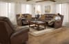 Pickett 2 Piece Power Headrest Power Reclining Sofa Set in Walnut Fabric by Catnapper - 6313-SET - Image 3 of 0