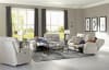 Ashland Power Lay Flat Reclining Console Loveseat in Buff Fabric by Catnapper -63599-B - Image 4 of 0