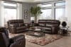 Costa 2 Piece Power Lay Flat Reclining Sofa Set in Chocolate Color Leather by Catnapper - 6407-SET-CH - Image 3 of 0