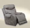 Recharger Power Headrest Power Lumbar Power Rocker Recliner with Heat and Massage in Charcoal Fabric by Catnapper - 64102-2-CL - Image 1 of 0