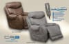 Recharger Power Headrest Power Lumbar Power Rocker Recliner with Heat and Massage in Charcoal Fabric by Catnapper - 64102-2-CL - Image 4 of 0