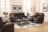 Torretta Power Lay Flat Reclining Sofa in Chocolate Leather by Catnapper - 64571-CH - Image 3 of 0
