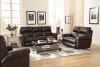 Torretta Power Lay Flat Reclining Sofa in Chocolate Leather by Catnapper - 64571-CH - Image 4 of 0