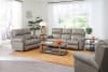 Torretta Power Lay Flat Reclining Sofa in Putty Leather by Catnapper - 64571-P - Image 5 of 0