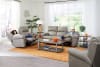 Torretta Power Lay Flat Reclining Loveseat in Putty Leather by Catnapper - 64572-P - Image 3 of 0