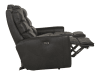 Bosa Power Reclining Sofa in Charcoal Leather by Catnapper - 64591 - Image 5 of 0