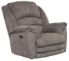 Rialto Power Lay Flat Recliner with X-tra Comfort Footrest in Steel Fabric by Catnapper - 647757-S - Image 2 of 0