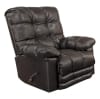 Piazza Power Lay Flat Recliner in Chocolate Leather by Catnapper - 647767-CH - Image 1 of 0