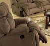 Jackpot Power Chaise Recliner with Cupholders in Coffee Microfiber Fabric by Catnapper - 6980-C - Image 1 of 0