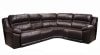 Bergamo 4 Piece Reclining Sectional in Chocolate Leather by Catnapper - 7418-4 - Image 1 of 0