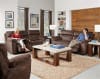 Sedona Power Headrest Power Lumbar Lay Flat Reclining Sofa in Mocha Fabric by Catnapper - 762221-MO - Image 3 of 0