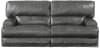 Wembley Power Headrest Power Lumbar 2 Piece Lay Flat Power Reclining Sofa Set in Steel Leather by Catnapper - 76458-SET-S - Image 4 of 0