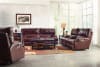 Wembley Power Headrest Power Lumbar 2 Piece Lay Flat Power Reclining Sofa Set in Walnut Leather by Catnapper - 76458-SET-W - Image 1 of 0