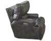 Wembley Power Headrest Power Lumbar Power Reclining Console Loveseat in Steel Leather by Catnapper - 764589-S - Image 4 of 0