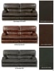 Wembley Power Headrest Power Lumbar Power Reclining Sofa in Chocolate Leather by Catnapper - 764581-CH - Image 2 of 0