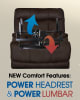 Anders Power Headrest with Lumbar Power Lay Flat Recliner with Dual Heat & Massage in Charcoal Fabric by Catnapper - 764789-7-C - Image 4 of 0