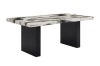 Vega 5 Piece Dining Room Set in Faux Marble Top by Crown Mark - CM-1420T-3972-5P - Image 3 of 0