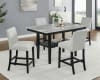 Marbel 5 Piece Counter Height Dining Room Set in Faux Marble Tabletop by Crown Mark - CM-1718SET - Image 1 of 0