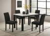 Resia 5 Piece Dining Room Set in White and Black Finish by Crown Mark - CM-2120T-3048-5P - Image 1 of 0