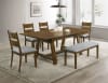 Everly 5 Piece Dining Room Set in Rich Wood Finish by Crown Mark - CM-2135T-4287-5P - Image 2 of 0