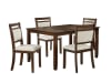 Avasa 5 Piece Dining Room Set in Rich Wood Finish by Crown Mark - CM-2276SET - Image 3 of 0