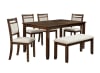 Avasa 5 Piece Dining Room Set in Rich Wood Finish by Crown Mark - CM-2276SET - Image 4 of 0