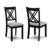Eloise 7 Piece Rectangular Dining Room Set in Black and Light Grey Finish by Crown Mark - CM-2430SET-LG - Image 4 of 0