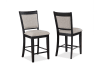 Fulton 5 Piece Counter Height Dining Room Set in Light Grey Finish by Crown Mark - CM-2727LG-6P - Image 4 of 0