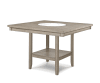 Fulton 5 Piece Counter Height Dining Room Set in Weathered White Oak Finish by Crown Mark - CM-2727MB-T-4848-5P - Image 2 of 0