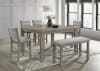 Renwick 5 Piece Counter Height Dining Room Set in Brown and Grey Finish by Crown Mark - CM-2750AG-6P - Image 1 of 0