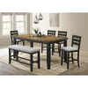 Bardstown 5 Piece Counter Height Dining Room Set in Wheat Charcoal Finish by Crown Mark - CM-2752WC-6P - Image 1 of 0