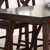 Vernon 5 Piece Counter Height Dining Set in Distressed Brown Finish by Crown Mark - CM-2756 - Image 3 of 0