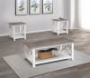 Thelma 3 Piece Cocktail Table Set in Weathered Gray and White Finish by Crown Mark - CM-4218SET - Image 1 of 0